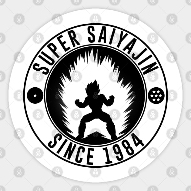 Super Saiyajin; Vegeta Sticker by Meca-artwork